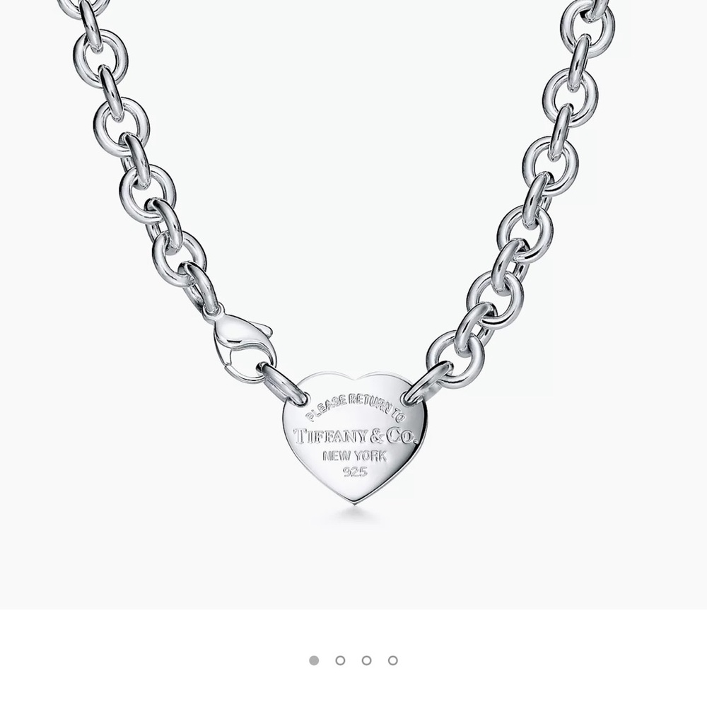 Tiffany & Co. Silver Heart Pendant Necklace